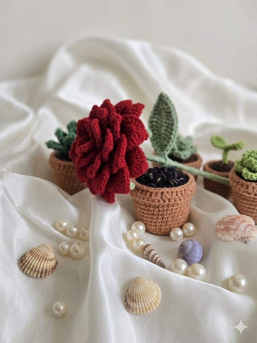 Crochet rose