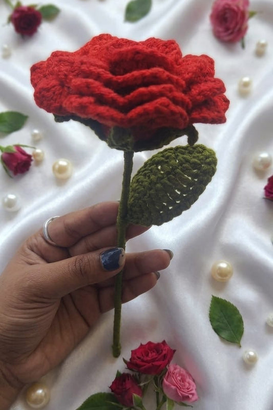 Crochet rose